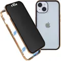 Mtp Products iPhone 15 Plus Magnetisk Deksel med Personvernherdet Glass - Gull