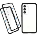 Mtp Products Samsung Galaxy S23+ 5G Magnetic Deksel med Herdet Glass - Svart