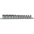 Bahco 3/8´´-metric Hexagonal Profile/rail Skrallesett 12 Enheter