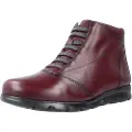 Fluchos for woman. F0356_SUGA_2BUR Leather Ankle Boots Susan F0356 brudeos (40), 1 to 3 cm, Zip, Casual, Classic, Burgundy
