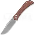 Mercury Amon - Elmax - Red Burlap Micarta foldekniv