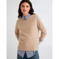 Marella for woman. 2523366354200 Oversized beige Spider cashmere blend jumper (M), Casual, Kashmir