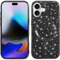 Mtp Products iPhone 17 Galvanisert glitter-deksel - MagSafe-kompatibel - Svart