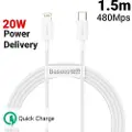 Baseus Superior Series USB-C / Lightning-kabel - 1.5m, 20W - Hvit