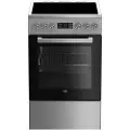 Beko Fsm57300gx 60 Cm Glasskeramisk Komfyr Med Ovn 4 Brennere