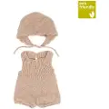 Miniland Strikkede Klær: Romper Og Lue 38 Cm