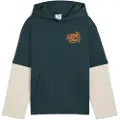 Puma MID90s Layered Hoodie Youth, Kids, Green Terrain, 13-14Y