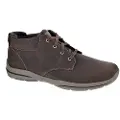 SKECHERS for man. 64857 Harper Melden brown leather shoes (41), Flat, Laces, Casual