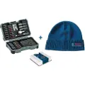 DIY Zestaw narzędzi Bosch Bosch Christmas set screwdriver bit set, 43 pieces (blue, including free Bosch beanie)