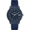 Lacoste for man. 2011241 Analogue Watch .12.12 Move marine (OSFA), Casual, Silicone, Strap, Navy