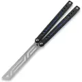 Squid Industries Nautilus V2 balisong trainer, blå