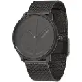 Calvin Klein for man. 25200028 Iconic Mesh watch black (OSFA), Casual, Bracelet, Stainless steel