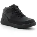 Timberland for boy. TB0A6APDEL31 Seneca black leather trainers (23.5), Flat, Laces, Casual, children's fashion