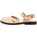 El naturalista for woman. 2587411ZZ005_020 Leather sandals N5874 cream (38), Beige, Flat, Buckle, Casual