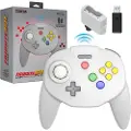 Retro-Bit Tribute64 2.4GHz Wireless Controller - Grey - Wireless Controller - Nintendo 64