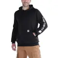 Carhartt Sleeve logo Hoodie Men Black XS