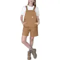Carhartt Avslappet passform canvas bukseskjørt, Dame, brown, M