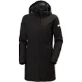 Helly Hansen Aden Long Regnjakke, Dame, Black