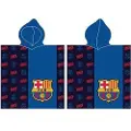 MCU FC Barcelona Poncho badehåndklæde med hætte - 100 procent bomuld