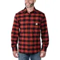 Carhartt Midweight Flannel Shirt Mens Red Ochre XXL