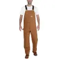 Carhartt Bib Suspender Pants Men's Brown W36/L34