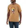 Carhartt Carpenter grafisk T-skjorte, Herre, Hickory nut heather, S