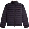 Fred perry for man. J4564 Black insulated jacket (L), Casual, Nylon
