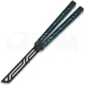 Squid Industries Inked Nautilus V2 balisong trainer, teal