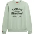 Superdry for man. M2014110A Vintage green washed sweatshirt (M), Casual, Cotton