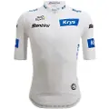 Santini Tour De France Official White 2025 Kort Ermet Trøye