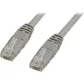 X-SHIELD - Koblingskabel - RJ-45 (hann) til RJ-45 (hann) - 1 m - UTP - CAT 6 - halogenfri, formstøpt - grå