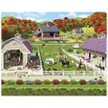 Walltastic Heste og pony tapet 243 x 305 cm