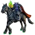 Four Horsemen Toy Design Headless Horseman Green Spectral Figur