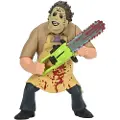 NECA Teksassleggeren Toony Terrors 50-årsjubileum Leatherface Blodig Actionfigur 15 Cm