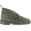 Clarks for man. 26182778 Desert Loden green leather ankle boots (43), Flat, Suede, Laces, Casual