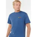 Rip Curl Surf Revival Lined Up T-skjorte blå