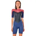 Rip Curl Omega 1.5 Mm Kort Ermet Neoprendrakt Med Glidelås I Ryggen Til Dame
