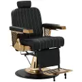 Gabbiano Marcus frisørstol, gull, svart