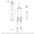RockShox Debonair 51 Offset Pike B1-b2/select/select Plus/ultimate B3 Gaffel For Krone/styrerør/overrør-samling