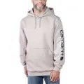 Carhartt Sleeve logo Hoodie Mens Mink S