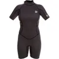 Billabong Launch 2/2 Mm Kort Ermet Neoprendrakt Med Glidelås I Ryggen Til Dame