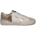 Pepe Jeans for woman. PLS300001 Milan Crystal Leather Sneakers white (39), Flat, Laces, Casual