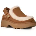 Ugg for woman. 1173331 Brown Esmee Leather Clogs (41), 3 to 5 cm, None, Casual