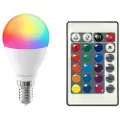 Forever LED lyspære RGB E14 G45 5W 500lm 4000K med fjernkontroll