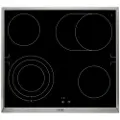 AEG HE604070XB, Sort, Rustfritt stål, Innebygget, Keramisk, Glass-keramikk, 4 zone(s), 4 zone(s)