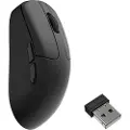 Keychron M2 Ultralight 55g Wireless 8K - Gaming mus - Optisk - 5 - Svart