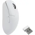 Keychron M2 Ultralight 55g Wireless 8K - Gaming mus - Optisk - 5 - Hvit