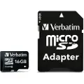 Verbatim 16GB MicroSDHC Minnekort med adapter, Class 10