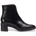 Wonders for woman. H-6705 Reghost 05 leather ankle boots black (37), 3 to 5 cm, Zip, Casual