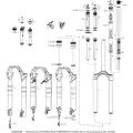 RockShox Xc32 26´´/29´´ 80 Mm Solo Air Left Springs Interne